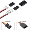 Miniatyrbillede 2 af 5: Yunique 30stk stik han & hun, JR stik, servo 3-pin 2.54mm RC stik - tilbehør til fjernbetjening legetøj