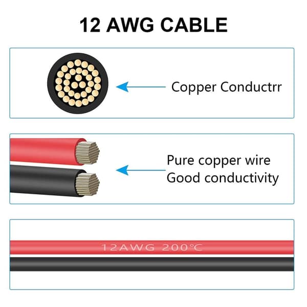 XT60 A O-ring XT60 han A O-ringstikkabel med 1 Mt 12AWG til RC Lipo-batteri FPV (1M) - Tilbehør til fjernbetjening legetøjskabel