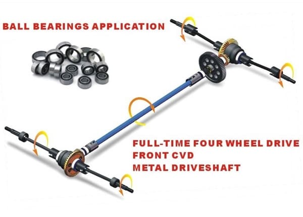 HSP GT On-Road - 1:10 Brushless Yellow : Komplett