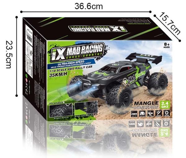 iX Mad Racing 1:18 2.4G 4WD high speed radiostyrd bil 35km/t