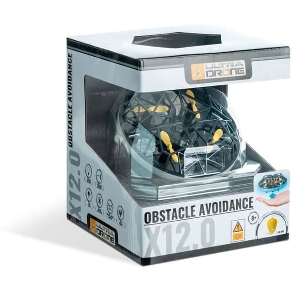 Radiostyrd drönare - Mondo Motors - Hindersensorer - Ultradrone X12 Hinderundvikande - Diameter 12cm