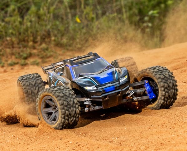 Traxxas Rustler 4x4 BL-2S RTR TQ Blå