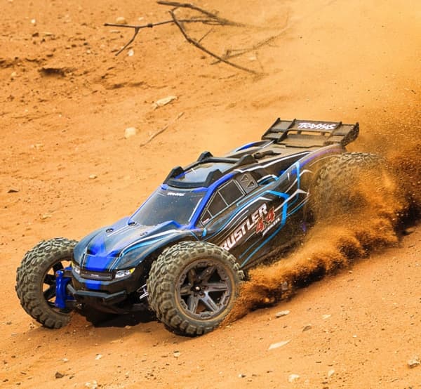 Traxxas Rustler 4x4 BL-2S RTR TQ Blå