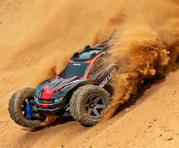 Traxxas Rustler 4x4 BL-2S RTR TQ Rød