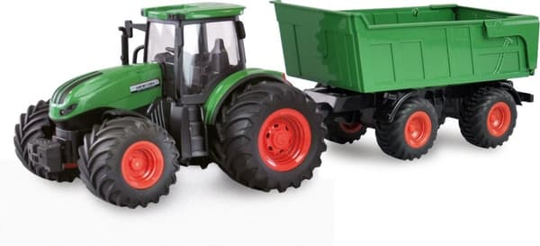 Fjärrstyrd traktor med släp 1:24