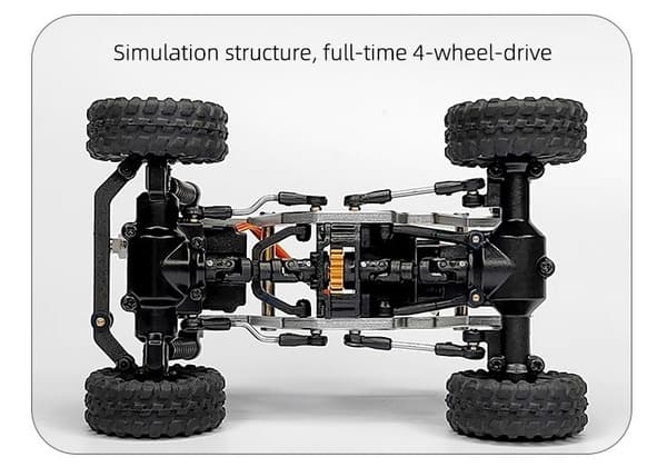 Mini Crawler 4WD 1/43 Grå - RTR