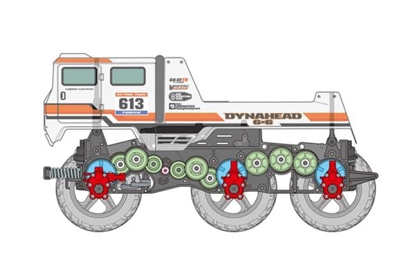 TAMIYA 1/18 R/C Dynahead 6x6 (G6-01TR)
