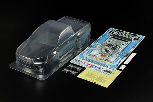 Tamiya 1/10 skala R/C Toyota Hilux Extra Cab karosserideler S