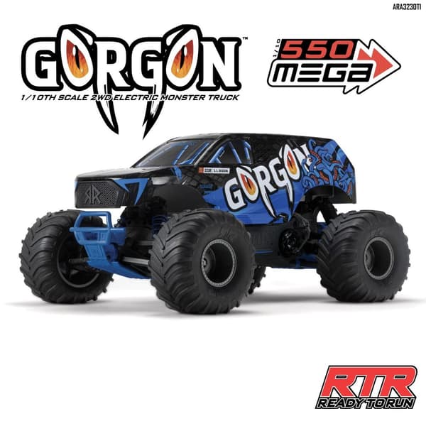 ARRMA Gorgon Mega 2WD Blå - RTR