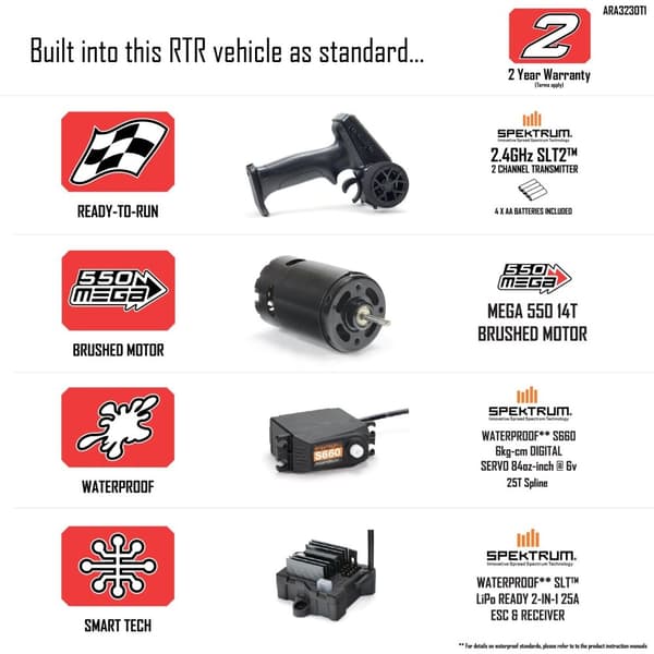 ARRMA Gorgon Mega 2WD Blå - RTR