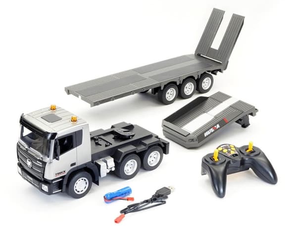 HuiNa Lastbil m/ fladvogn 2.4Ghz 1:24