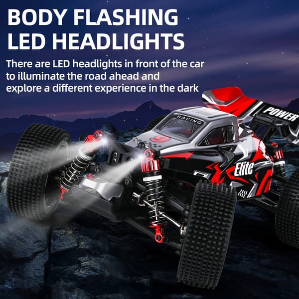 Guokai Off-Road Buggy 1:16 Brushless 4WD Radiostyrd  2,4Ghz 35 km/h, Röd