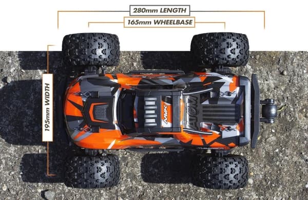 Maverick Atom 1:18 4WD Truck Orange - Komplet