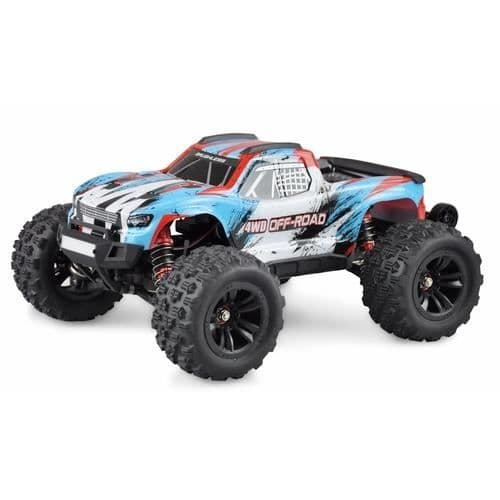 AMEWI 22627 radiostyrd monstertruck - Elmotor - 1:16 - Cyan, Vit