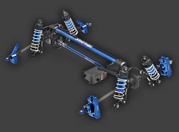 Traxxas Rustler 4x4 Ultimate VXL RTR TQ TSM Blå