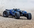 Miniatyrbillede 5 af 11: Traxxas Rustler 4x4 Ultimate VXL RTR TQ TSM Blå