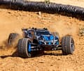 Miniatyrbillede 7 af 11: Traxxas Rustler 4x4 Ultimate VXL RTR TQ TSM Blå