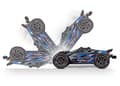 Miniatyrbillede 2 af 11: Traxxas Rustler 4x4 Ultimate VXL RTR TQ TSM Blå