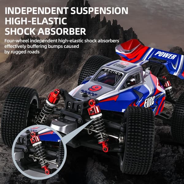 Guokai Off-Road Buggy 1:16 Brushless 4WD Radiostyrd  2,4Ghz 35 km/h, Blå