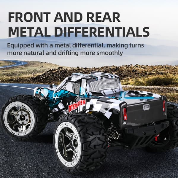 Guokai Monstertruck 1:16 Brushless 4WD Radiostyrd  2,4Ghz 35 km/h, Blå