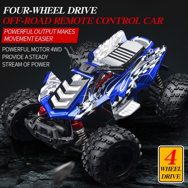 Guokai 1:16 4WD ATV Radiostyrd  Off-Road  2,4Ghz 35 km/h, Blå
