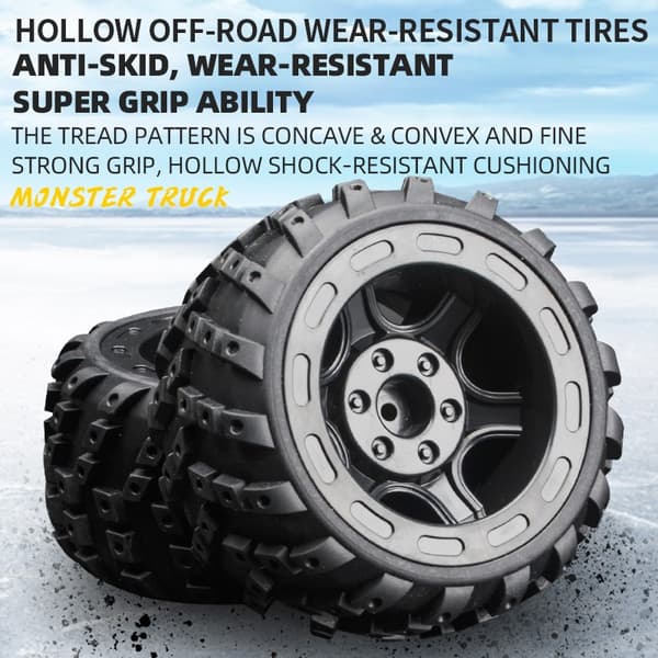 Guokai 1:16 4WD MonsterTruck Radiostyrd  Off-Road  2,4Ghz 35 km/h, Röd
