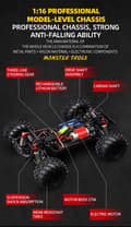 Miniatyrbild 5 av 8: Guokai 1:16 4WD MonsterTruck Radiostyrd  Off-Road  2,4Ghz 35 km/h, Blå