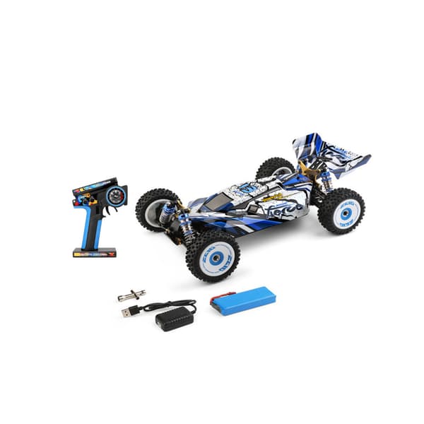 Wltoys 124017 Borstlös 4300KV Motor 0,7M 19T RTR 1/12 2,4G 4WD 70km/h RC Bilfordon Metallchassimodeller Leksaker Fjärrkontroll lastbil