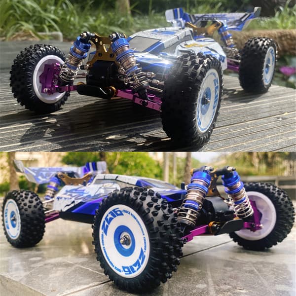 Wltoys 124017 Borstlös 4300KV Motor 0,7M 19T RTR 1/12 2,4G 4WD 70km/h RC Bilfordon Metallchassimodeller Leksaker Fjärrkontroll lastbil