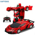 Miniatyrbild 1 av 4: SMRT RC Car Sportbil Transformation Robotar Modeller Fjärrkontroll Deformation Bil RC kampleksak