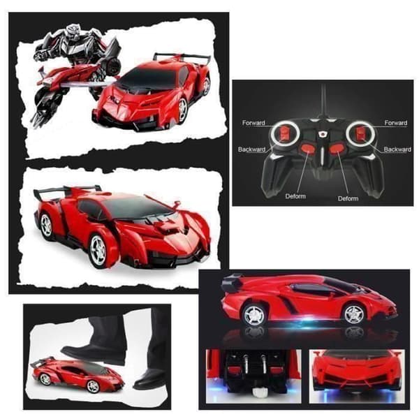 2 i 1 RC Sport Transformation Bil Robot Fjärrkontroll Deformation Auto Toy T017C9