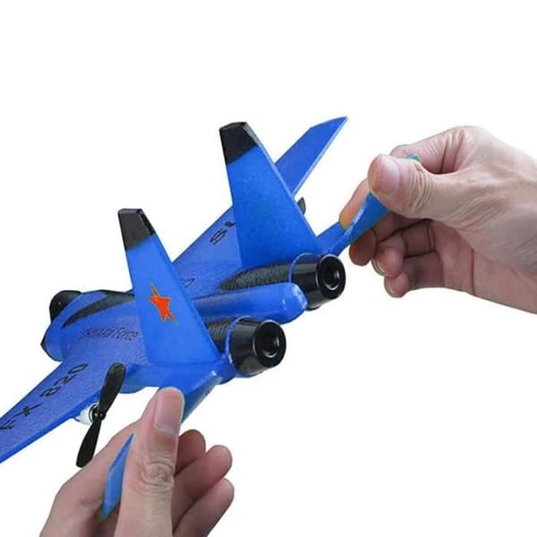 SHOP-STORY - FX AIRPLANE BLUE: Fjärrkontroll Fighter Aircraft Typ FX-620 SU-35 Ultra-resistent 2,4 GHz sändning med lång räckvidd