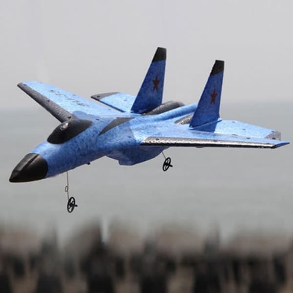 SHOP-STORY - FX AIRPLANE BLUE: Fjärrkontroll Fighter Aircraft Typ FX-620 SU-35 Ultra-resistent 2,4 GHz sändning med lång räckvidd
