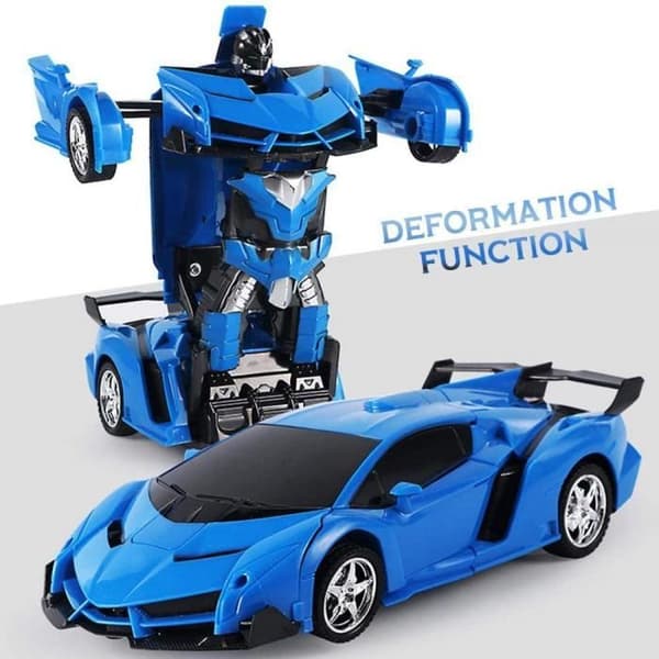 Fjärrstyrd bil - Transformers Robots in Disguise - 2 i 1 robot - Blå - Inomhus - Unisex - Barn