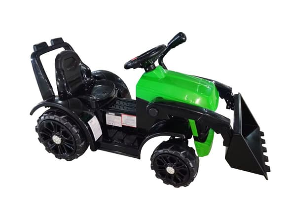 ZP1001B Batteridrevet traktor med skovl, grønt horn