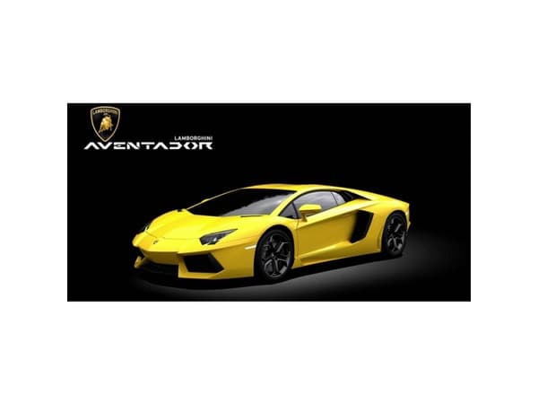 Lamborghini Aventador, yellow