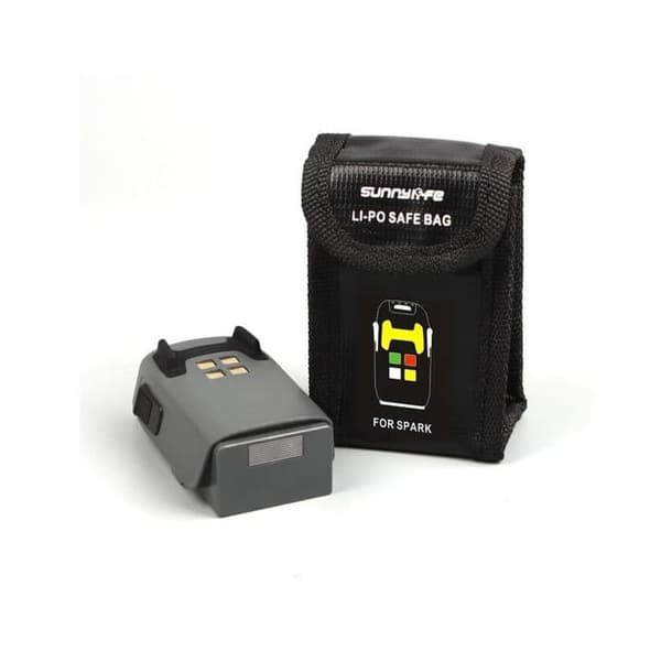 DJI sikkerhedstaske til lipobatterier, 1 pc, flammehæmmende og anti-eksplosionsmateriale, dimensioner 50X45X80mm | Bedst til Spark RC-batteri