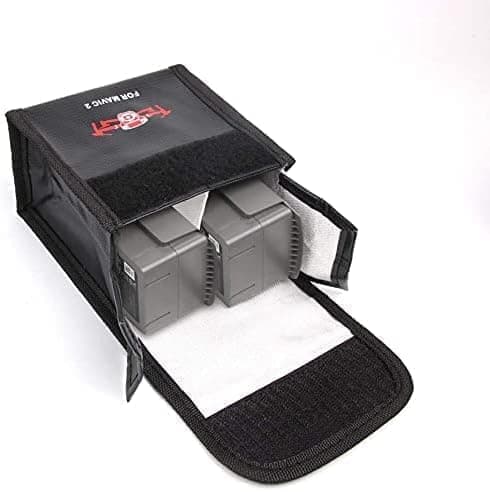 DJI - Sikkerhedsetui til RC-batterier | Lipo Anti-eksplosion beskyttende etui | dimensioner 115x110x73 mm | MAVIC 2 batterier