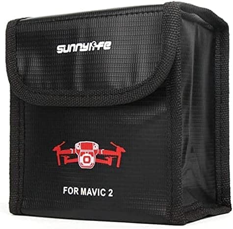 DJI - Sikkerhedsetui til RC-batterier | Lipo Anti-eksplosion beskyttende etui | dimensioner 115x110x73 mm | MAVIC 2 batterier