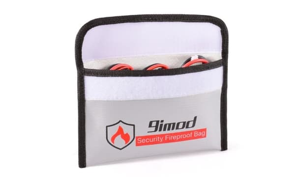 Yunique - Sikkerhedsetui til RC-batterier | Lipo Anti-eksplosion beskyttende etui | Brandsikker opladningsetui, størrelse 205x130mm