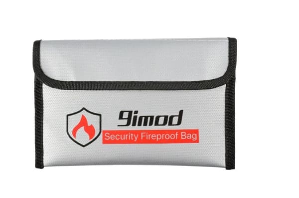 Yunique - Sikkerhedsetui til RC-batterier | Lipo Anti-eksplosion beskyttende etui | Brandsikker opladningsetui, størrelse 205x130mm