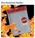 Miniatyrbild 3 av 3: Yunique - Säkerhetsväska för RC-batterier | Lipo anti-explosionsskyddsfodral | Brandbeständig laddningsväska, storlek 280x380mm