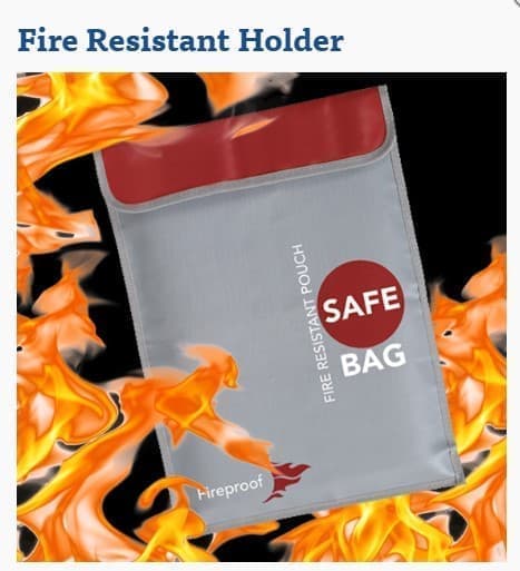 Yunique - Säkerhetsväska för RC-batterier | Lipo anti-explosionsskyddsfodral | Brandbeständig laddningsväska, storlek 280x380mm