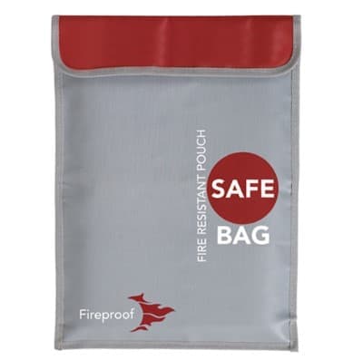 Yunique - Sikkerhedsetui til RC-batterier | Lipo Anti-eksplosion beskyttende etui | Brandsikker opladningsetui, størrelse 280x380mm