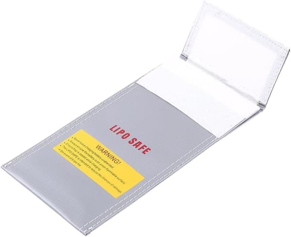 Yunique - Sikkerhedsetui til RC-batterier | Lipo Anti-eksplosion beskyttende etui | Brandsikker opladningsetui, størrelse 100x200mm