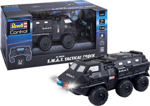 Revell 24437 RC Truck - SWAT Tactical Truck RC Model Færdiglavet