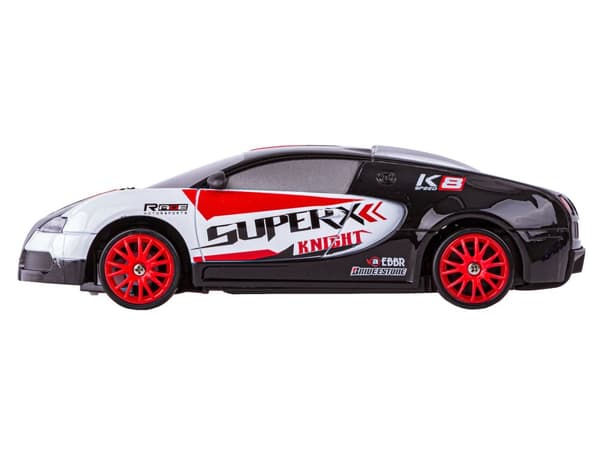 Drift Car, Auto RC Drift 1:24 2,4 GHz 4WD MUSTAVALKOINEN BUGATTI