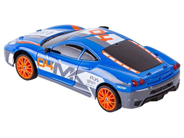Drift Car, Auto RC Drift 1:24 2,4 GHz 4WD BLÅ FERRARI