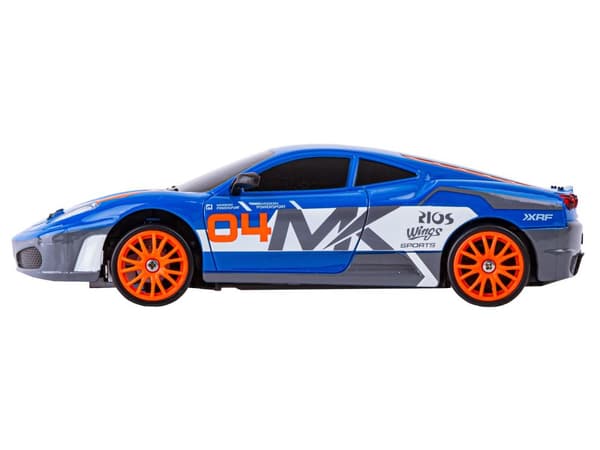 Drift Car, Auto RC Drift 1:24 2,4 GHz 4WD BLÅ FERRARI