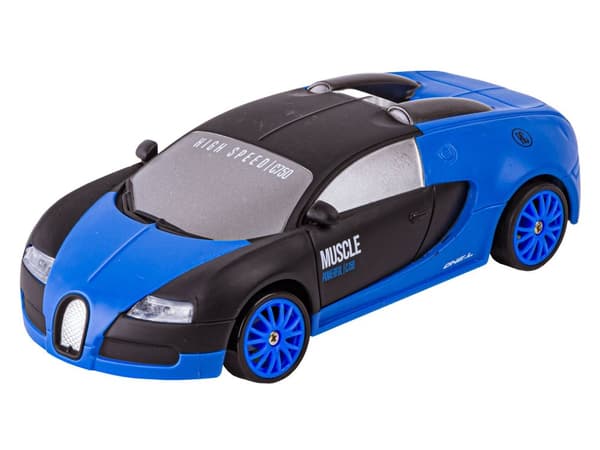 Drift Car, Auto RC Drift 1:24 2,4 GHz 4WD SVART OCH BLÅ BUGATTI